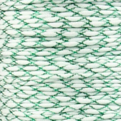White With Green Metallic X - 550 Paracord