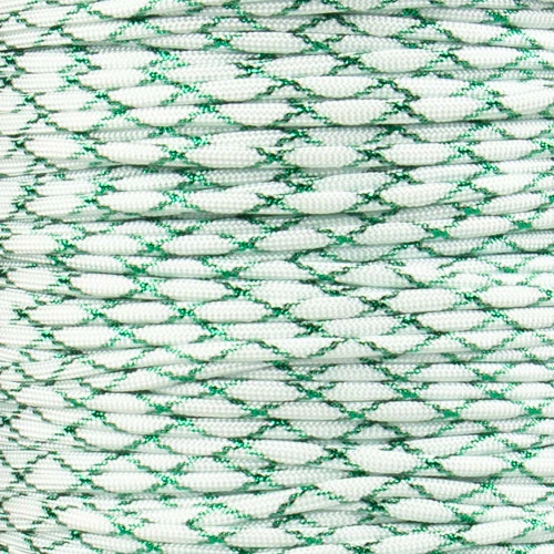 White With Green Metallic X - 550 Paracord 3 White With Green Metallic X - 550 Paracord
