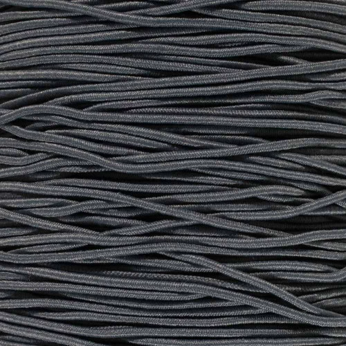 Charcoal Gray 1/16 Inch Elastic Cord - 1300 Foot Spool 3 Charcoal Gray 1/16 Inch Elastic Cord - 1300 Foot Spool