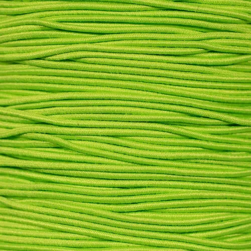 Lime Green 1/16 Inch Elastic Cord - 1300 Foot Spool 3 Lime Green 1/16 Inch Elastic Cord - 1300 Foot Spool