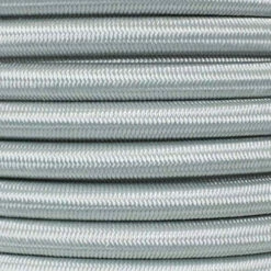 1/2 Inch Shock Cord Spools - Silver Gray - 100 Feet