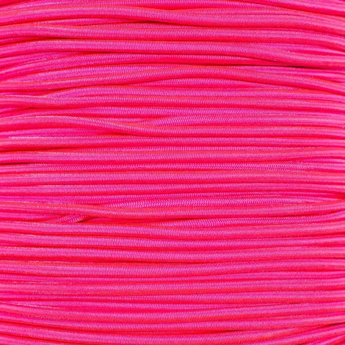 Neon Pink - 1/8 Inch Shock Cord 3 Neon Pink - 1/8 Inch Shock Cord