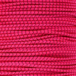 Neon Pink With Black X 1/8 Inch Shock Cord - Spools