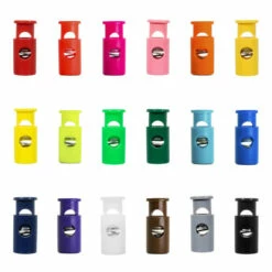 Cylinder Hole-Top Cord Locks - Multiple Colors