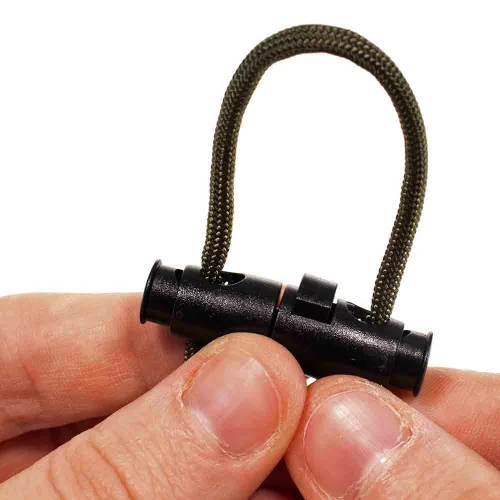 Two Hole Detachable Cord Lock - Black 5 Two Hole Detachable Cord Lock - Black - Image 3
