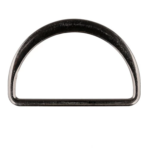 Gray Flat Metal D-Ring - 2 Inch 3 Gray Flat Metal D-Ring - 2 Inch