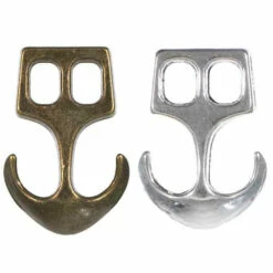2 Hole Bracelet Anchor Clasp - Bronze And Silver