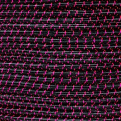 Black With Neon Pink X - 3/16 Inch Shock Cord
