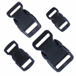 Black Contoured Side-Release Buckles