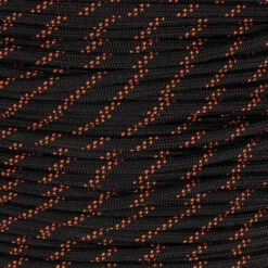 Black W/ Orange Tracers 550 (7-Strand) - Spools