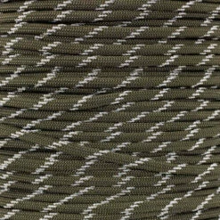Olive Drab - 550 Paracord With Glow In The Dark Tracers