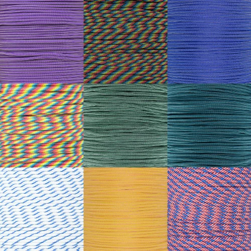 550 Paracord - Striped Colors 3 550 Paracord - Striped Colors