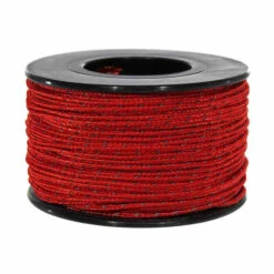Imperial Red Micro Cord With Reflective Tracers - 125 Feet