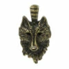 Bronze Wolf Face Pendant 2 Bronze Wolf Face Pendant -Home-Tools Sale BRZ WOLF 95380.1510673047
