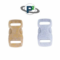 Contoured Side Release Buckle 3/8 In Glitter Buckles