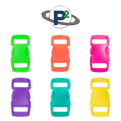 3/8 Inch Side Release Contoured Buckles - Neon Colors 3 3/8 Inch Side Release Contoured Buckles - Neon Colors