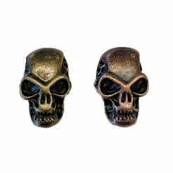 Metal Skull Beads - Bronze & Copper