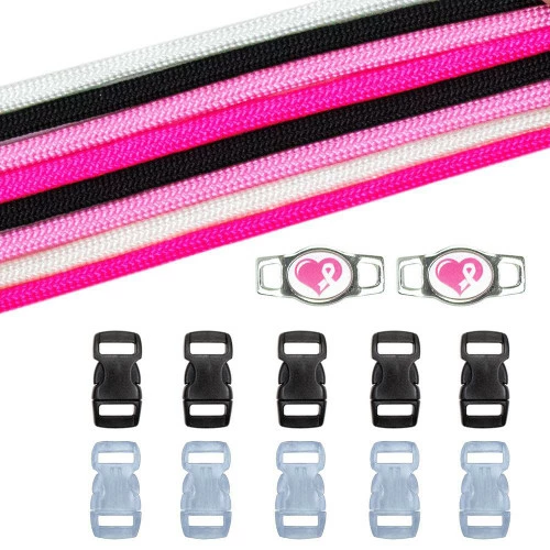 Breast Cancer Awareness Paracord Crafting Kit #2 3 Breast Cancer Awareness Paracord Crafting Kit #2