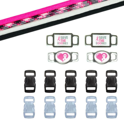 Breast Cancer Awareness Paracord Crafting Kit #8 3 Breast Cancer Awareness Paracord Crafting Kit #8