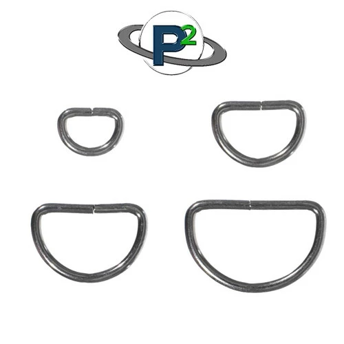 Gun Metal D Rings - Multiple Sizes 3 Gun Metal D Rings - Multiple Sizes