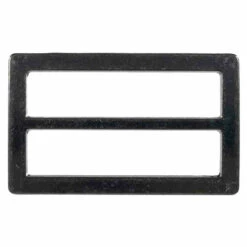 Black Flat Metal Triglide - 1 1/2 Inch