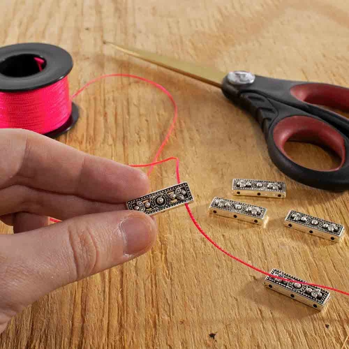 Antique Silver Flower Bead 6 Antique Silver Flower Bead - Image 4