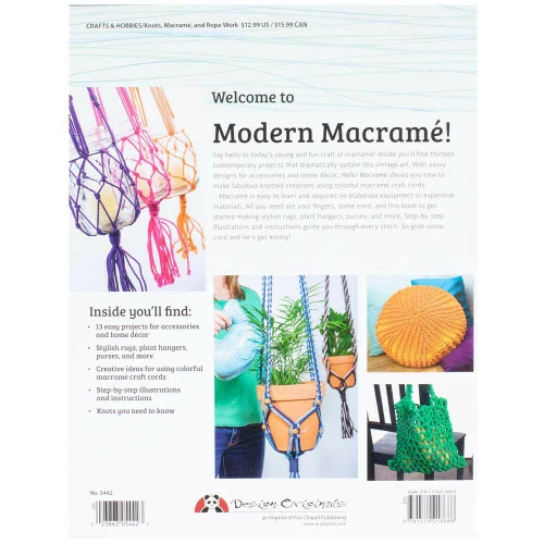 Hello Macrame Book - Totally Cute Designs For Home Décor And More 4 Hello Macrame Book - Totally Cute Designs For Home Décor And More - Image 2