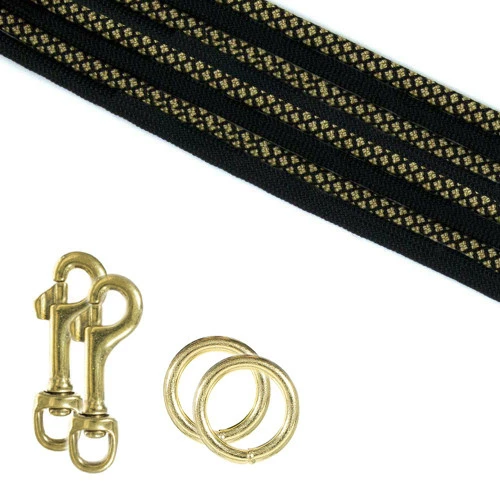 Paracord Leash Kit - Gold Diamond 3 Paracord Leash Kit - Gold Diamond