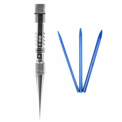 Knotter's Tool - Silver W/ Blue Needles