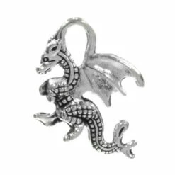 Mini Silver Dragon Pendant