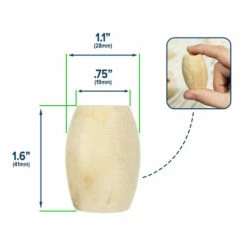 Natural Wooden Oval Beads 6 Natural Wooden Oval Beads -Home-Tools Sale NWB OVAL34 P2 min 37904.1665094757