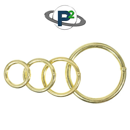 Brass Plated Steel O Rings - Multiple Sizes 4 Brass Plated Steel O Rings - Multiple Sizes - Image 2