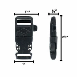 Paracord Planet 3/4" Whistle Buckle W/ Flint Rod 6 Paracord Planet 3/4" Whistle Buckle W/ Flint Rod -Home-Tools Sale P2BUC 34 WHS BLK 15 min 001 99085.1665094400
