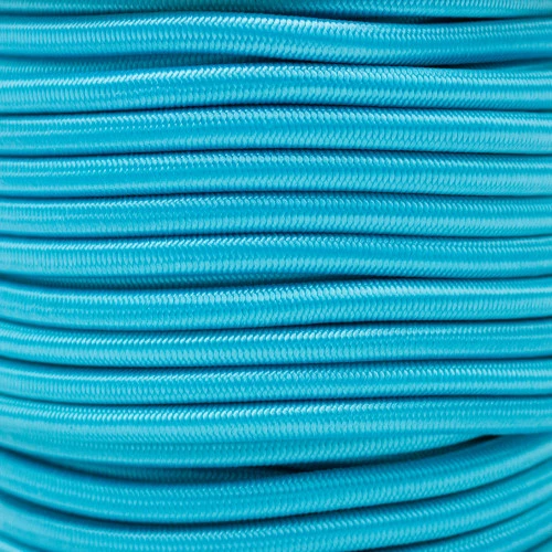 1/4 Inch Shock Cord Spools - Neon Turquoise 3 1/4 Inch Shock Cord Spools - Neon Turquoise