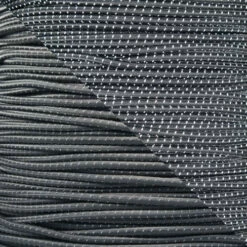 Reflective Charcoal Gray 1/8 Inch Shock Cord - Spools