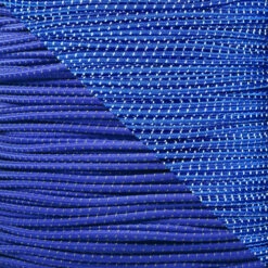 Electric Blue - 1/8 Inch Shock Cord With Reflective Tracers