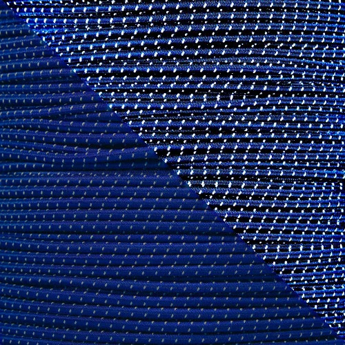 Reflective Midnight Blue 1/8 Inch Shock Cord - Spools 3 Reflective Midnight Blue 1/8 Inch Shock Cord - Spools