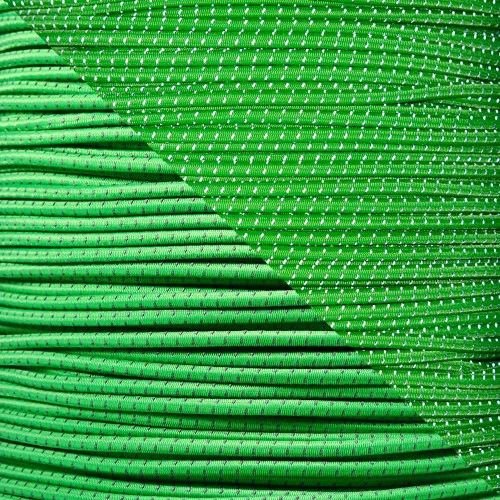 Reflective Neon Green 1/8 Inch Shock Cord - Spools 3 Reflective Neon Green 1/8 Inch Shock Cord - Spools