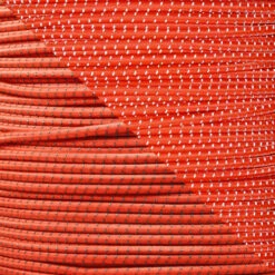 Neon Orange - 1/8 Inch Shock Cord With Reflective Tracers