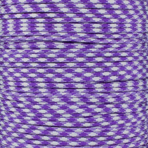 Acid Purple Silver Gray 50-50 - 550 Paracord 3 Acid Purple Silver Gray 50-50 - 550 Paracord