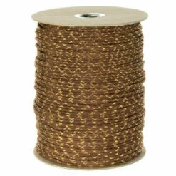 Chocolate Brown With Gold Metallic X 550 Paracord (7-Strand) - Spools
