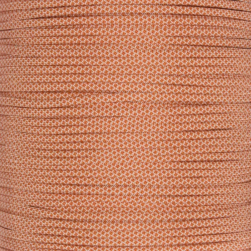 Cream W/ International Orange Diamonds - 550 Paracord 3 Cream W/ International Orange Diamonds - 550 Paracord