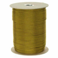 Goldenrod W/ Black Diamonds 550 Paracord (7-Strand) - Spools