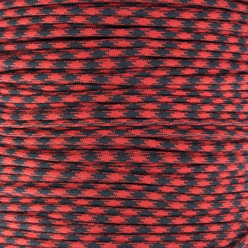 Imperial Red And Black - 550 Paracord 3 Imperial Red And Black - 550 Paracord
