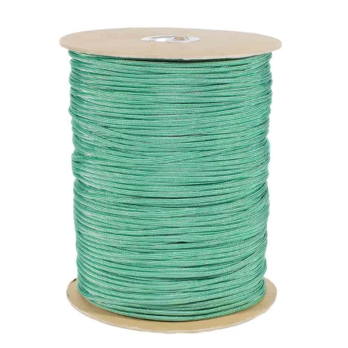 Kelly Green With Silver Stripe 550 Paracord (7-Strand) - Spools 3 Kelly Green With Silver Stripe 550 Paracord (7-Strand) - Spools