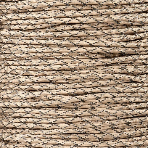 Champagne With Black And White Metallic X 550 Paracord (7-Strand) - Spools 4 Champagne With Black And White Metallic X 550 Paracord (7-Strand) - Spools - Image 2