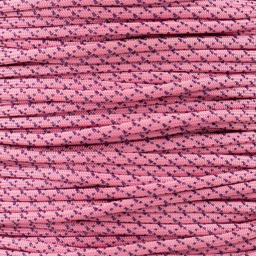 Rose Pink With Acid Purple Metallic X - 550 Paracord 3 Rose Pink With Acid Purple Metallic X - 550 Paracord