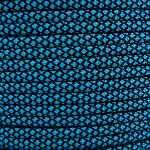 Neon Turquoise Diamond 550 Paracord (7-Strand) - Spools 3 Neon Turquoise Diamond 550 Paracord (7-Strand) - Spools