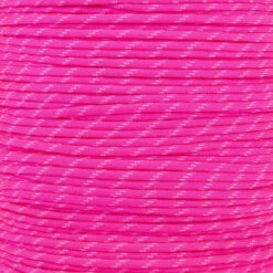 Neon Pink With Glow Tracers 550 Paracord (7-Strand) - Spools