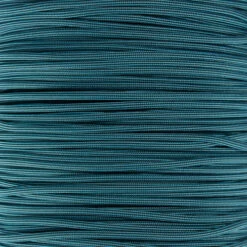 Neon Turquoise And Black Stripes 550 Paracord (7-Strand) - Spools